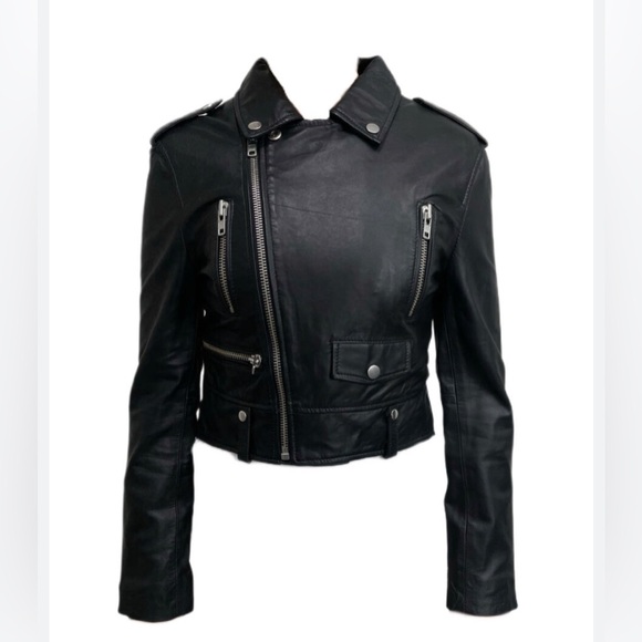 Walter Baker Black Hanna Leather Jacket - Picture 2 of 6